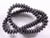 6mm Matte Black Onyx Rondelle Beads 15.5" [u93m]