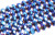 4x3mm Metallic Blue Glass Faceted Rondelle about 15.5" [uc1b21]