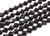4mm Jet Black Glass Faceted Bicone about 14" [uc21a2]