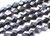 6mm Metallic Gray Glass Faceted Bicone About 50 Bead 11" [uc22a15]