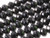 10x8mm Jet Black Glass Faceted Rondelle Beads 15.5" [uc4a2]