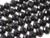 12x8mm Jet Black Glass Faceted Rondelle Beads 15.5" [uc5a2]