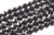 4mm Jet Black Glass Faceted Round About 95 Beads [uc6a2]