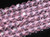 4mm Pink Glass Faceted Round About 100 Bead 15" [uc6a5]