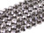 6mm Metallic Silver Glass Faceted Round about 15.5" [uc7b16]