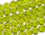 10mm Peridot Glass Faceted Round About 3 Beads [uc9b25]