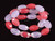10x15mm Matte Mix Quartz Oval Beads 15.5" synthetic [wa409m]