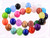 12mm Mix Stones Round Beads 15.5" dyed [12x99a]