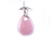 925 sterling Silver 40mm Rose Quartz Pear Pendant [y237a]