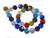 10mm Mix Glass Faceted Round 15.5" [uc9x]