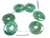 25mm Aventurine Donut Beads 15.5" [s627]