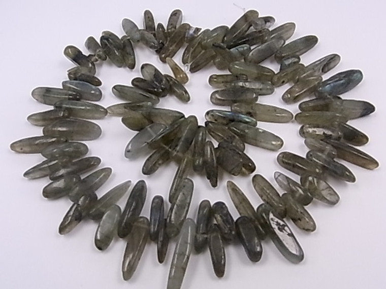 18-20mm Labradorite Briolette Beads 15.5" natural [c2d40]