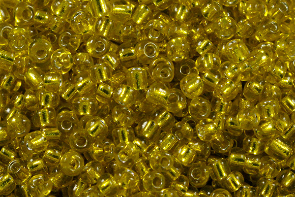 Seed bead 2mm 11/o 1000pcs, Silver Lined Yellow [g30-2]