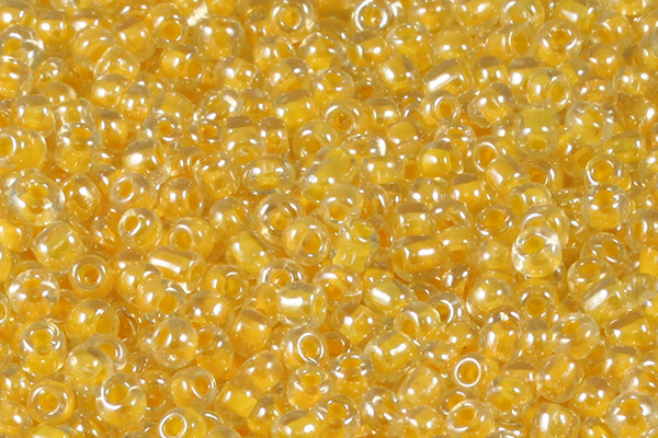 Seed bead 3mm 8/o 400pcs, Inside Line Peach [g99p]
