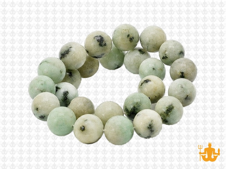 10mm Matte Kiwi Agate Round Beads 15.5" natural [10a19m]