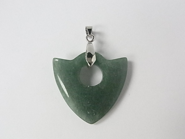 32mm Green Aventurine Special Shape Pendant [e197]
