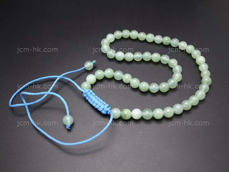 6mm Amazonite Power Beads Necklace 14"~18" Natural Dyed [e3182]