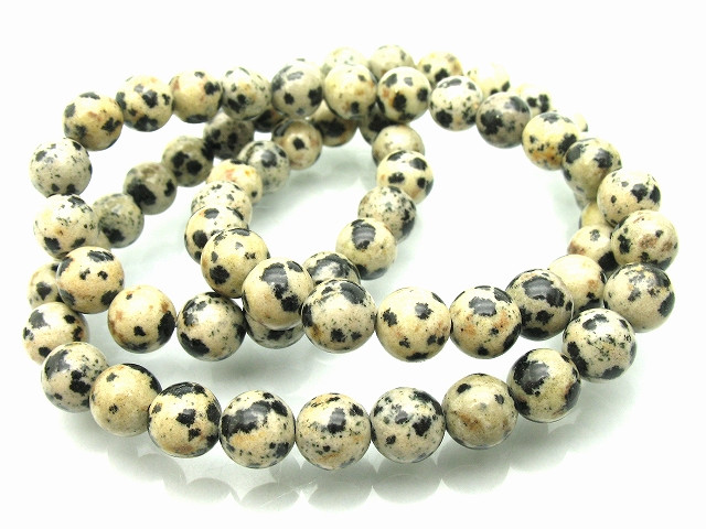 4mm Dalmatian Jasper Round Beads 15.5" natural [4b23]