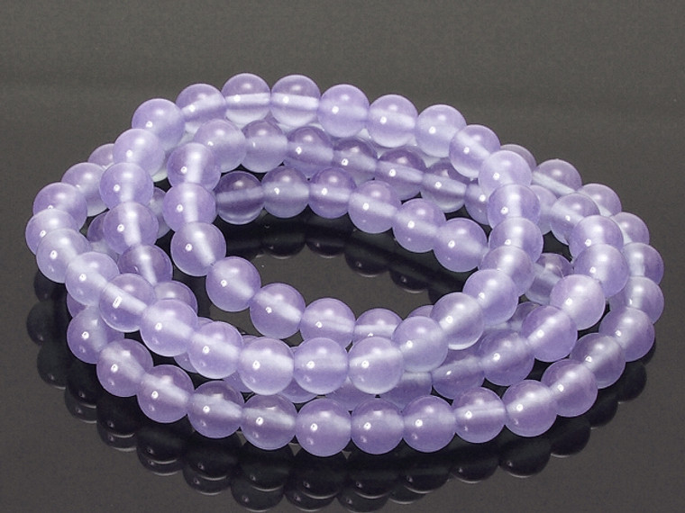 4mm Sky Quartz Round Beads 15.5" dyed [4b6]