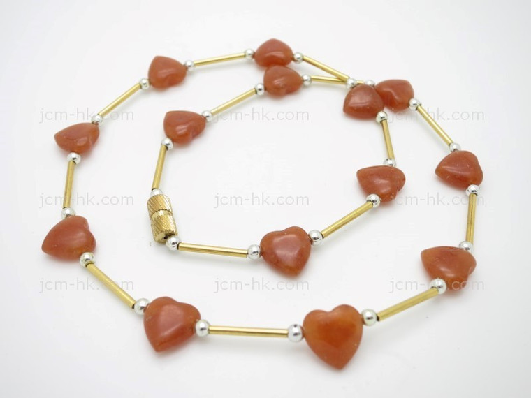 10mm Aventurine Necklace 17" [e3025]