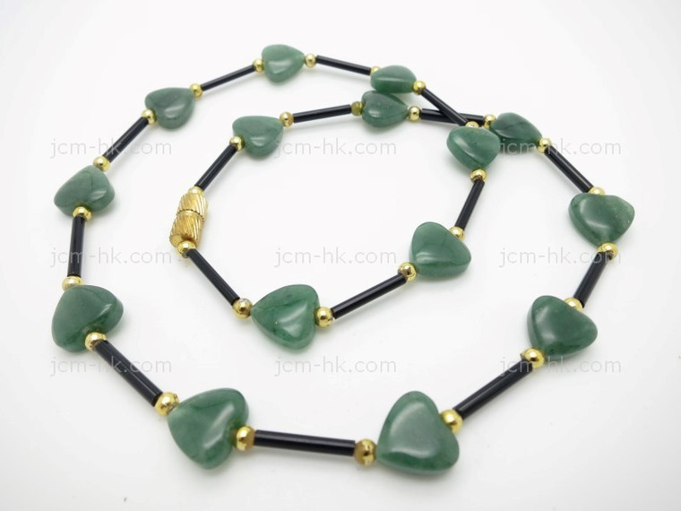 6mm Aventurine Necklace 17" [e3033]