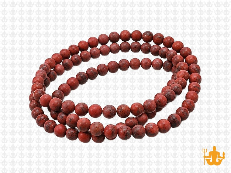 4mm Matte Brazil Agate Round Beads 15.5" natural [4c25m]