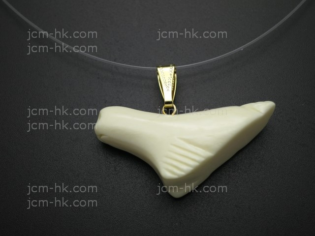 36X18mm Buffalo Bone Designer Bead Pendant [z1682]