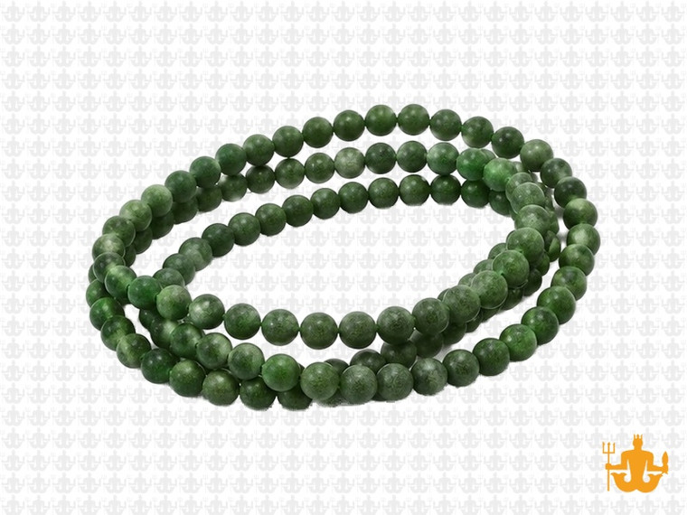 4mm Matte BC Color Jade Round Beads 15.5" dyed [4c48m]