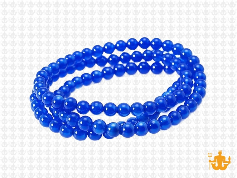 4mm Violet Jade Round Beads 15.5" dyed [4c56]