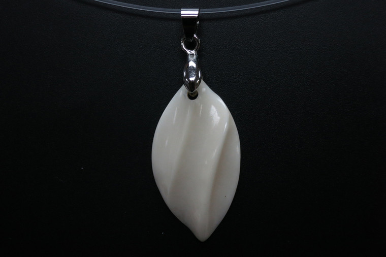 30x35mm Buffalo Bone Designer Bead Pendant [z5743]