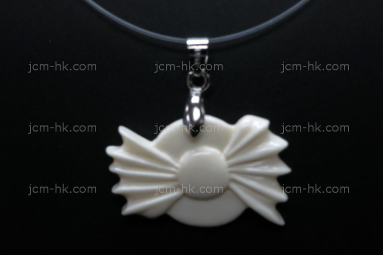 35x20mm Buffalo Bone Carved Designer Bead Pendant [z7079]