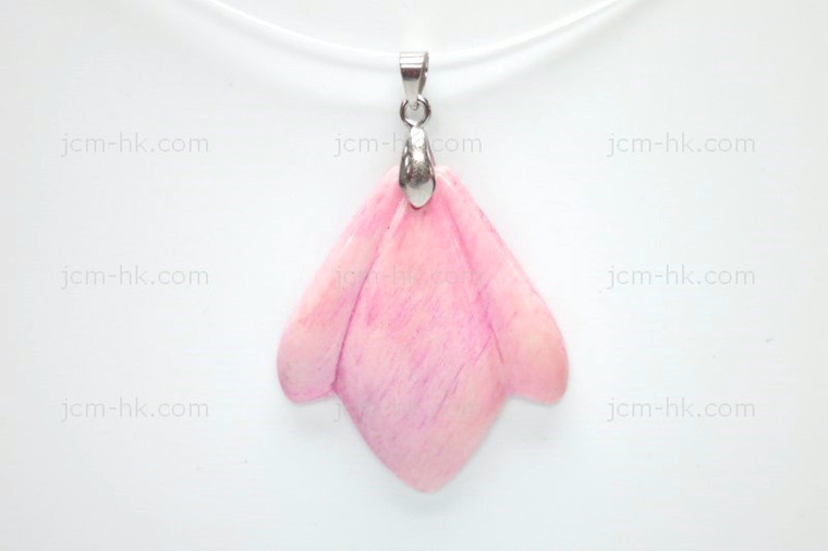 35x40mm Buffalo Bone Designer Bead Pendant, Natural Dyed [z8535]