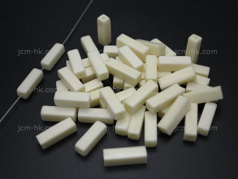4x14mm Buffalo Bone Cube Beads 32pcs. [z1995]