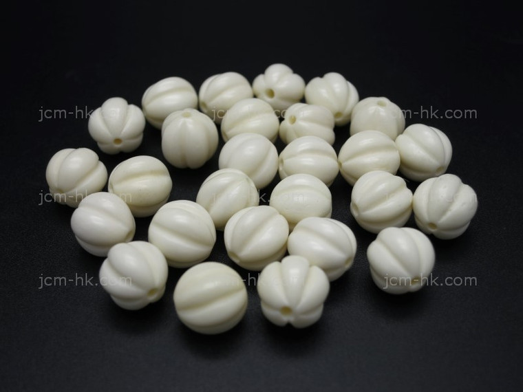 10mm Buffalo Bone Rope Beads Round Beads 20pcs. [z2020]