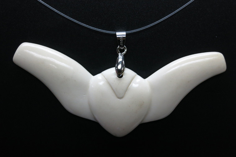 82x30mm Buffalo Bone Designer Bead Pendant [z5519]