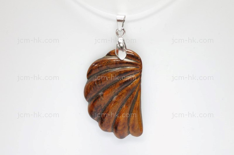 22x35mm Buffalo Bone Designer Bead Pendant, Natural Dyed [z7247]