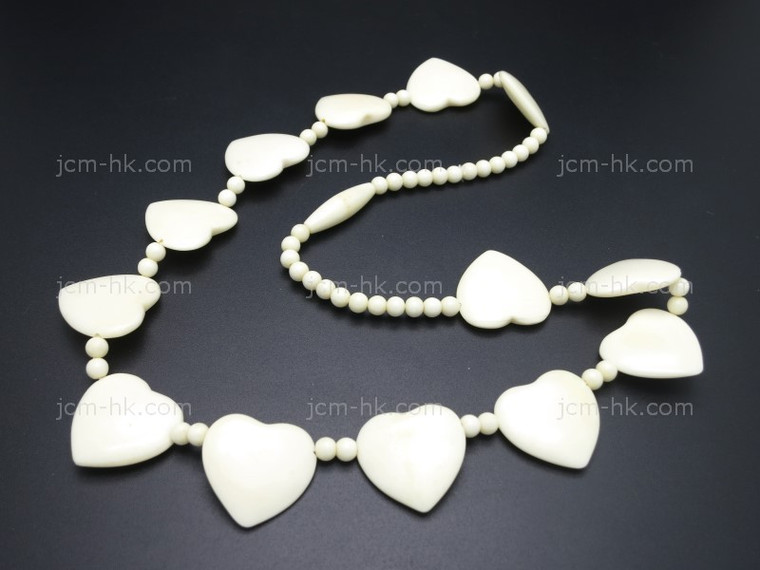 20mm Buffalo Bone Necklace 20" [z8241]