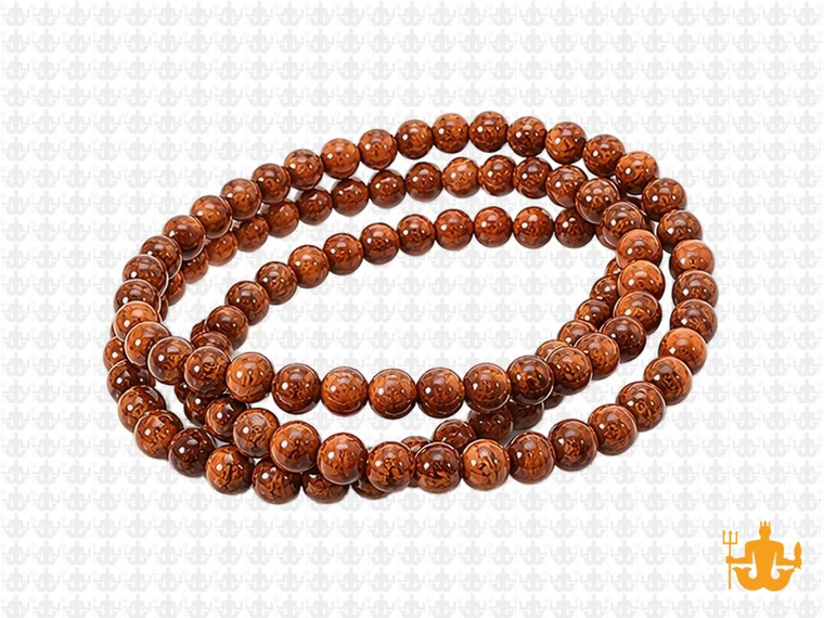 4mm Chrysanthemum round beads 15.5" natural [4r16]