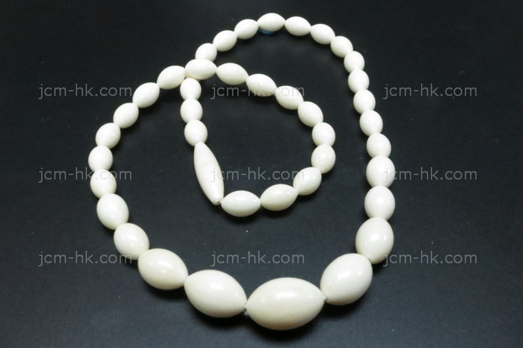 9x6mm-14x10mm Buffalo Bone Necklace 18" [z8525]