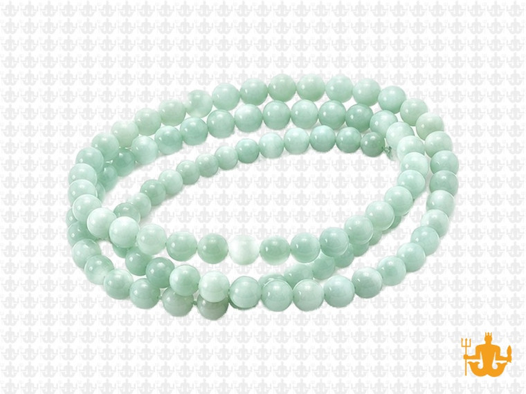 4mm Amazonite Round Beads 15.5" natural [4r34]