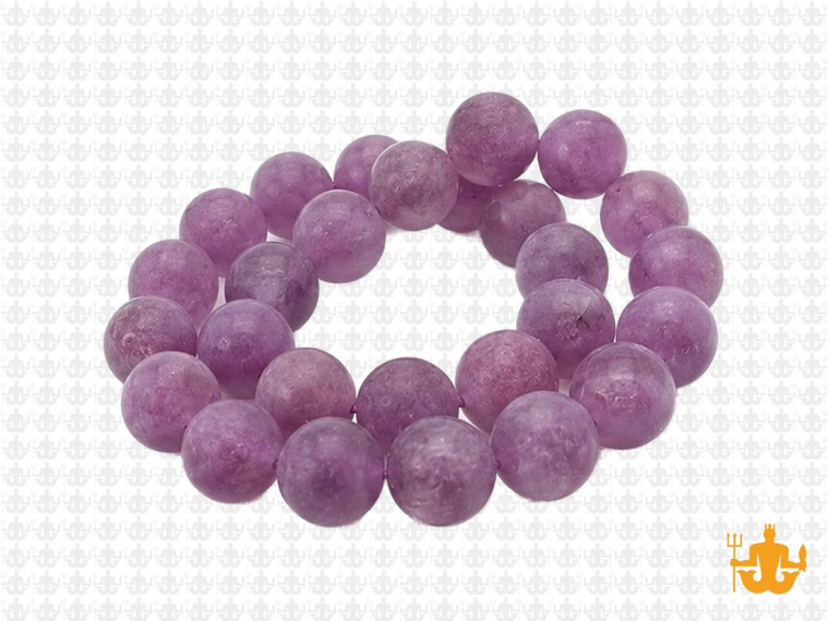 10mm Matte Amethyst Round Beads 15.5" synthetic [10a6m]