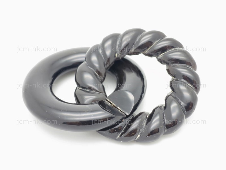 55X40mm Buffalo Horn Round Openable Clasp [z1773]