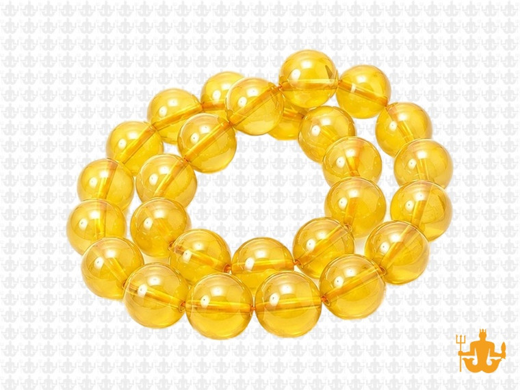 10mm Topaz Round Beads 15.5" synthetic [10a7]