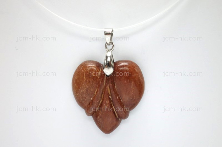 28x28mm Wood Designer Bead Pendant [z7162]