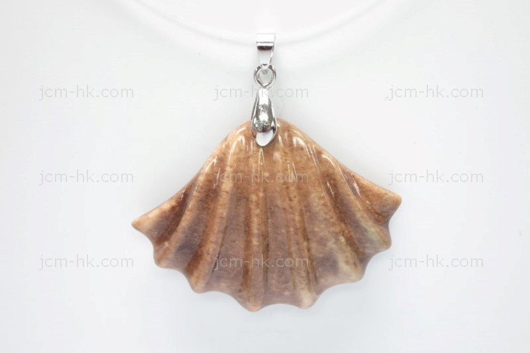 45x35mm Wood Designer Bead Pendant [z7176]