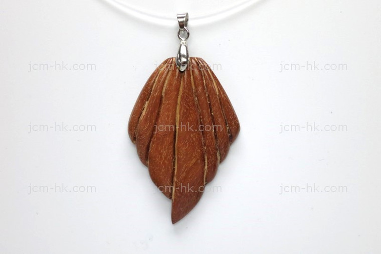 32x48mm Wood Designer Bead Pendant [z7214]