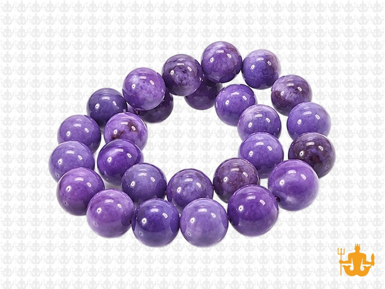 10mm Blue Sesame Agate Round Beads 15.5" dyed [10g4b]