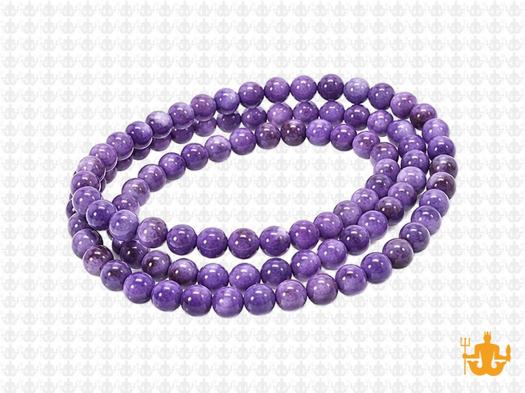 4mm Blue Sesame Agate Round Beads 15.5" dyed [4g4b]