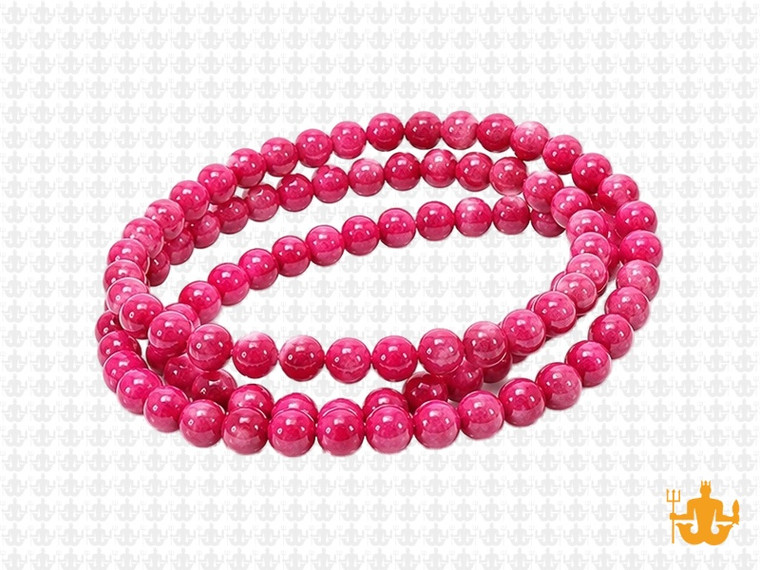 4mm Pink Sesame Agate Round Beads 15.5" dyed [4g4f]