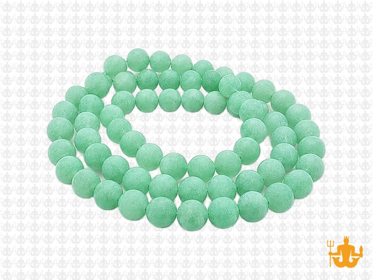6mm Matte Larimar Round Beads 15.5" synthetic [6a64m]